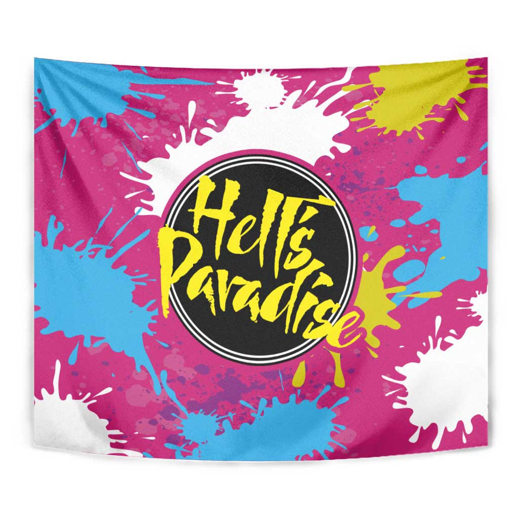 Art Fantasma Hells Paradise Tapestry Anime Uniform Mix Color Painting Splash