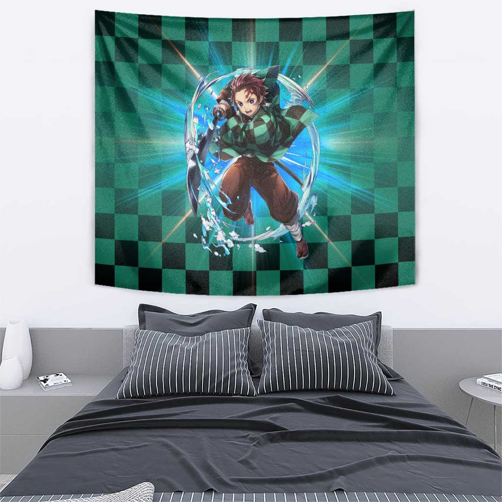Astral Aura Tanjiro Demon Slayer Tapestry Anime Style