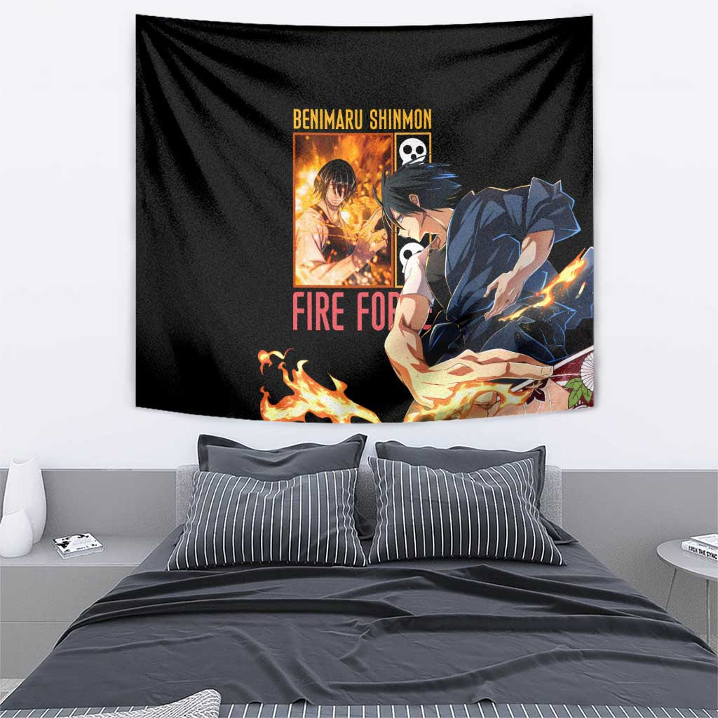 Benimaru Shinmon Fire Force Tapestry Anime Style