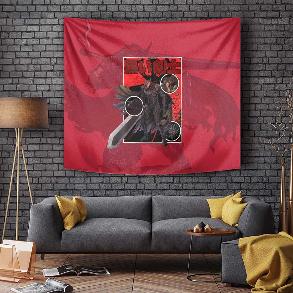 Berserk Guts Tapestry Red Berserker Armor Anime With Brand Of Sacrifice