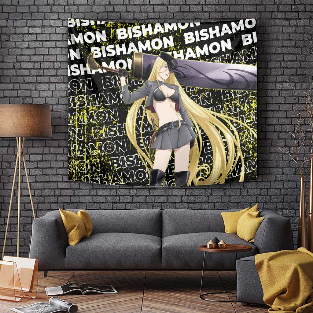 Bishamon Noragami Warrior Goddess Tapestry With Regalia Japan Anime Style