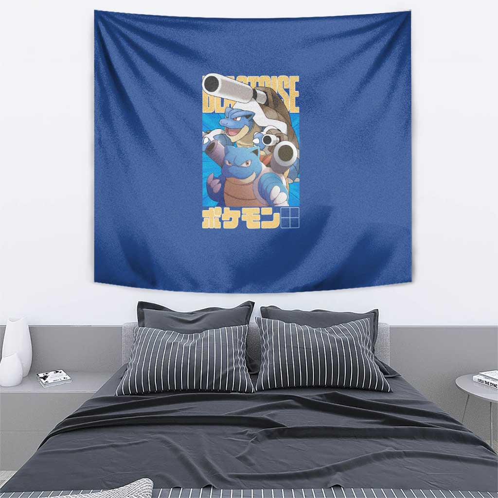 Blastoise Pokemon Tapestry Anime Style