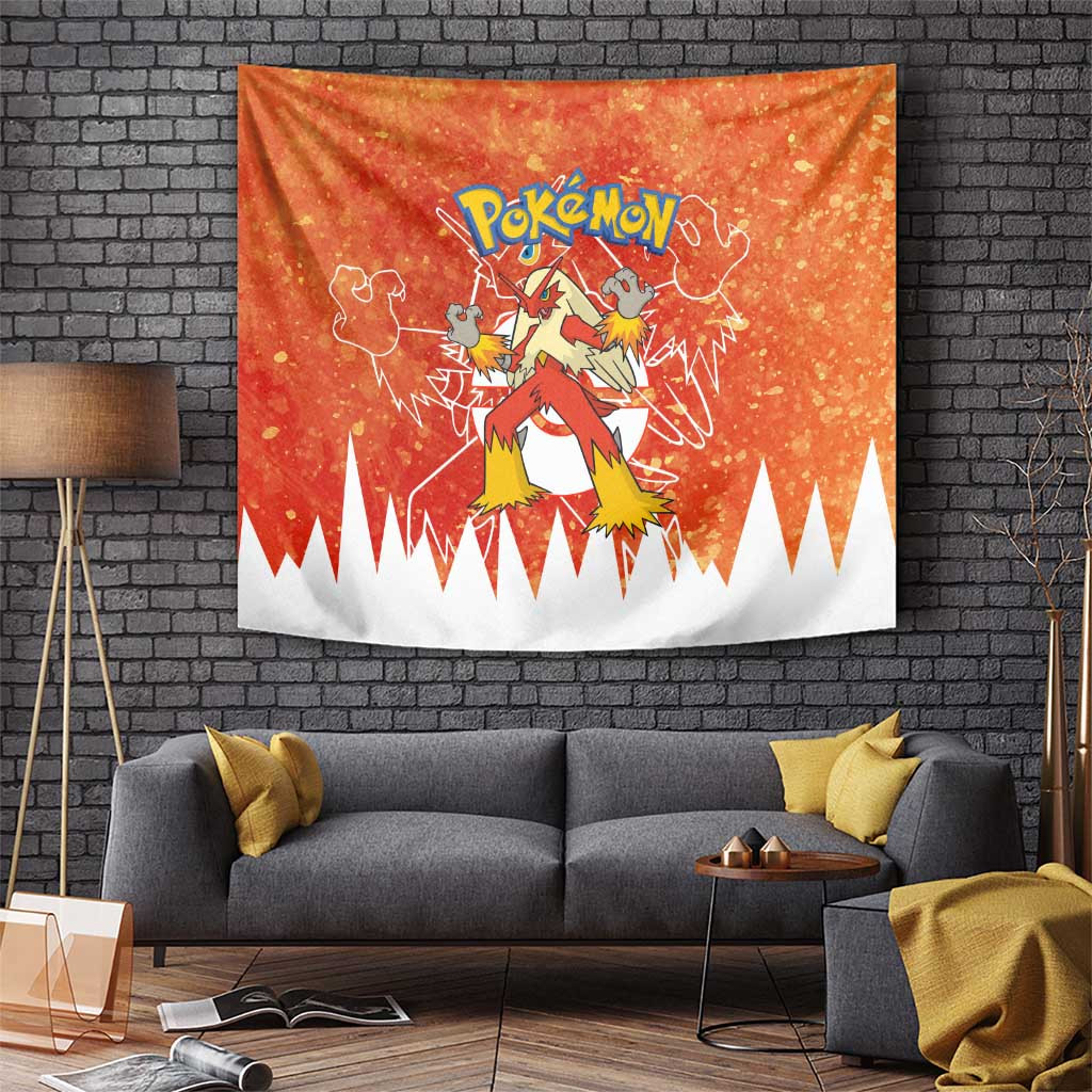 Blaziken - Pokemon Tapestry Anime Style