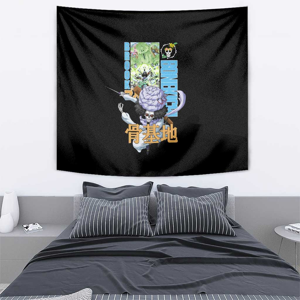 Brook V2 One Piece Tapestry Anime Style