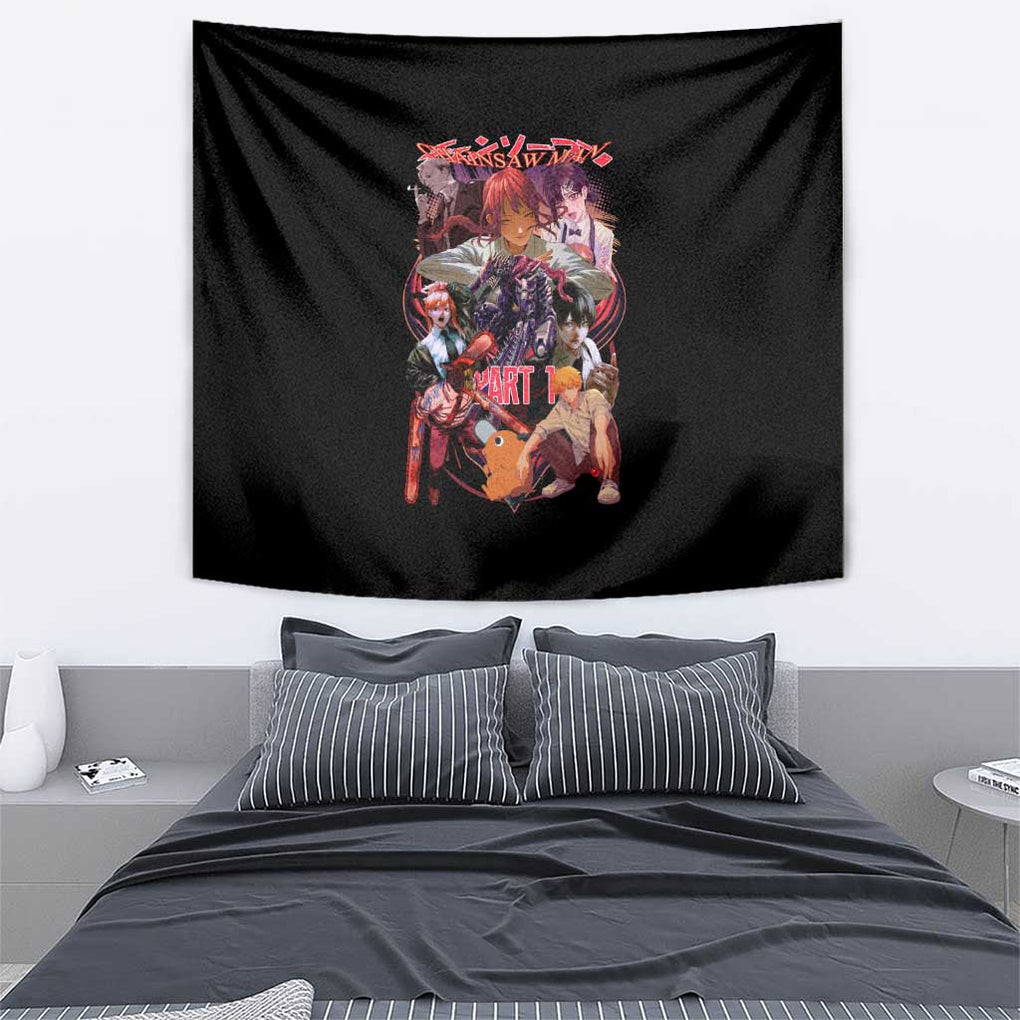 Chainsaw Man Part 1 Tapestry Japan Anime Style