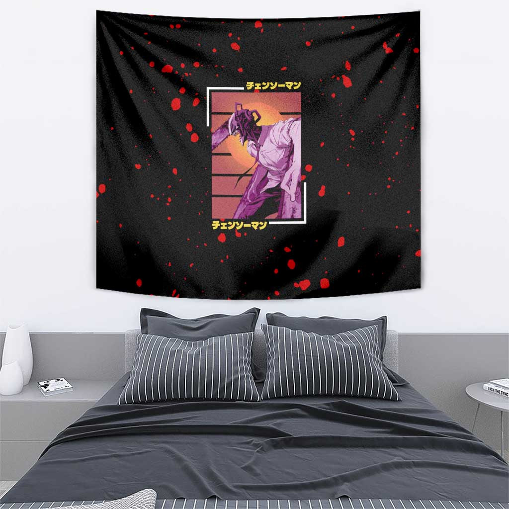 Chainsaw Man Tapestry Anime Style