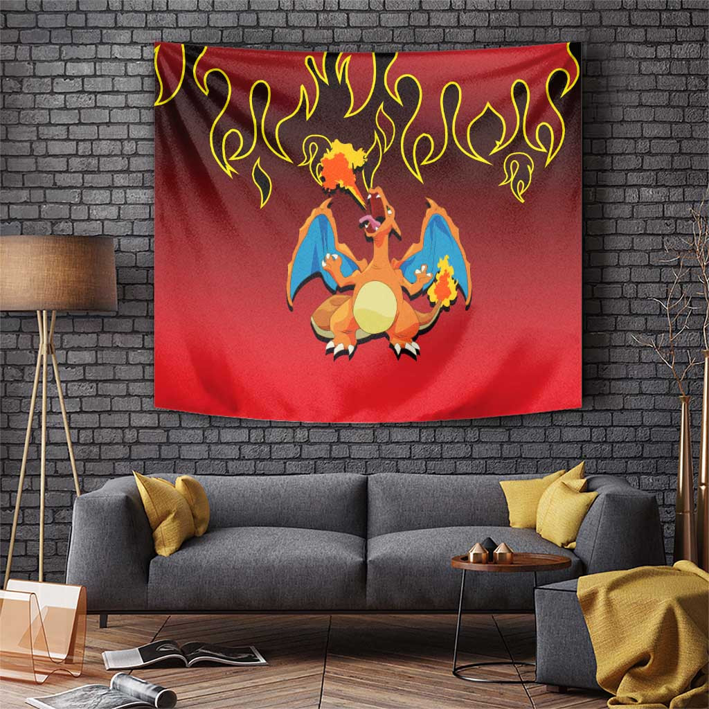 Charizard Dragon Poke Tapestry