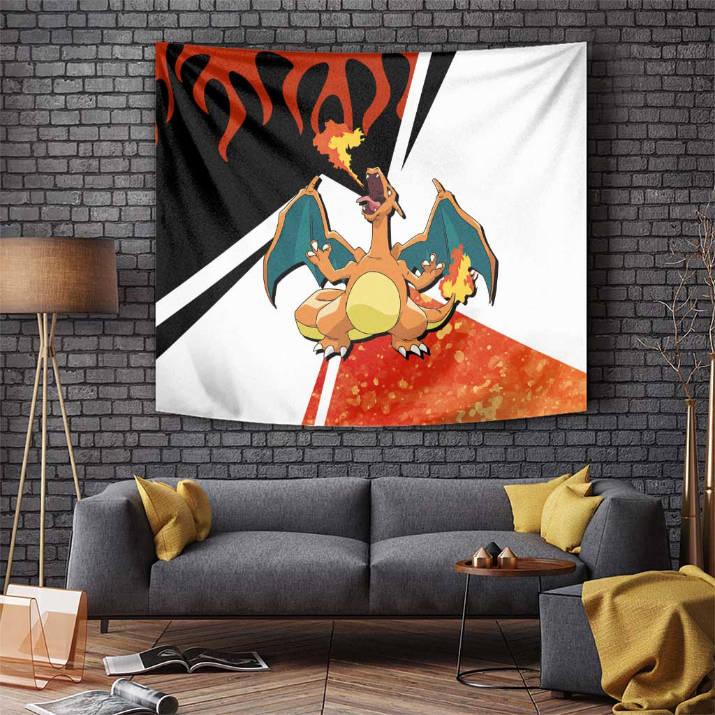 Charizard - Pokemon Tapestry Anime Style