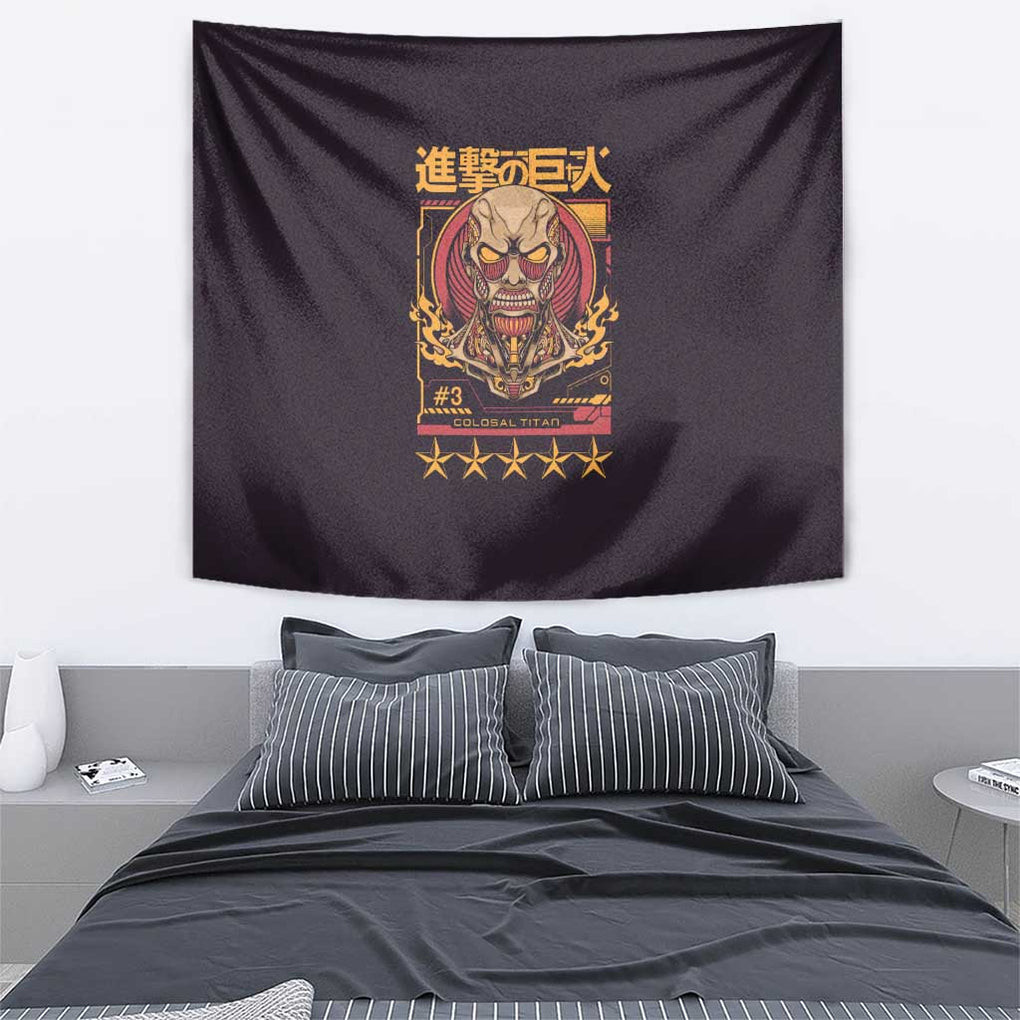 Colossal Titan Attack On Titan Tapestry Anime Style