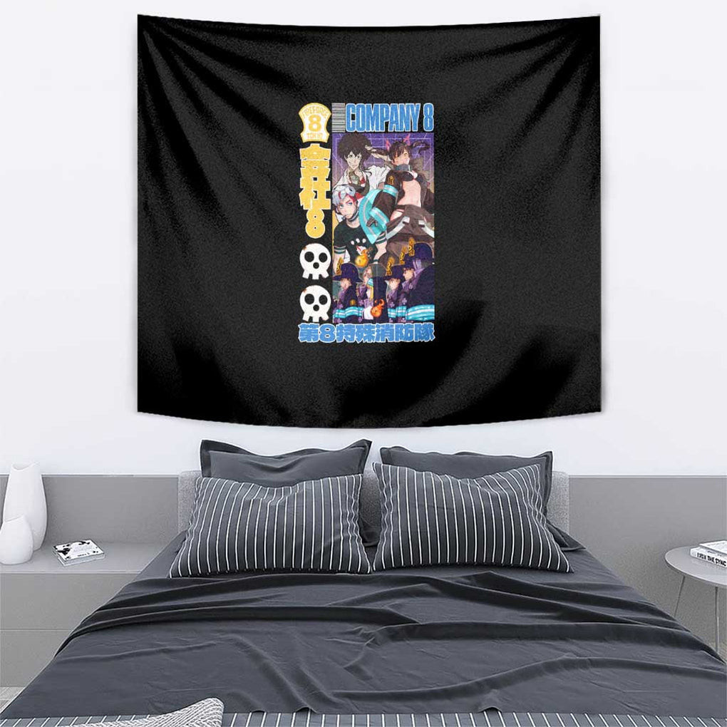 Company 8 Fire Force Tapestry Japan Anime Style
