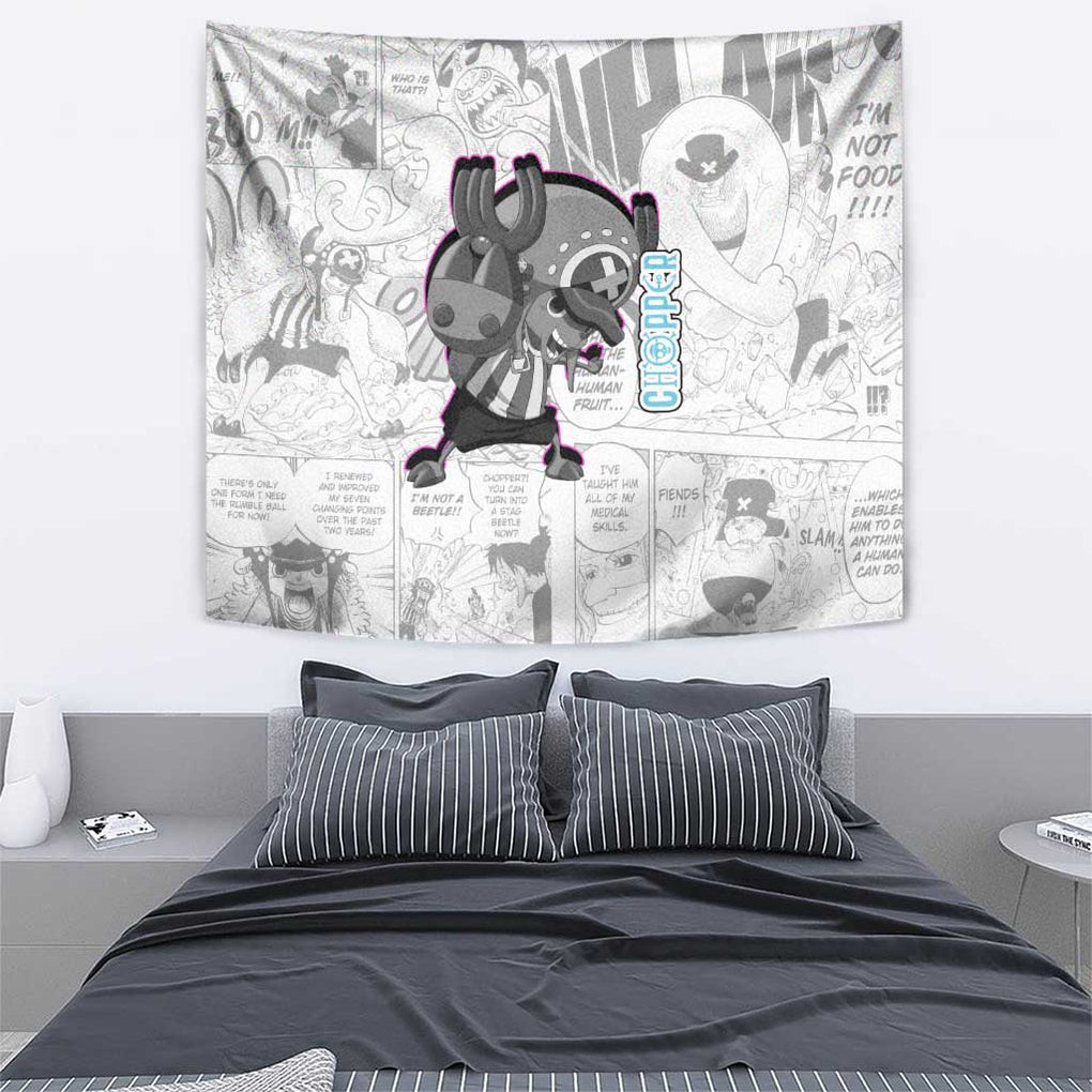 Cute Chopper One Piece Tapestry Anime Mix Manga Style
