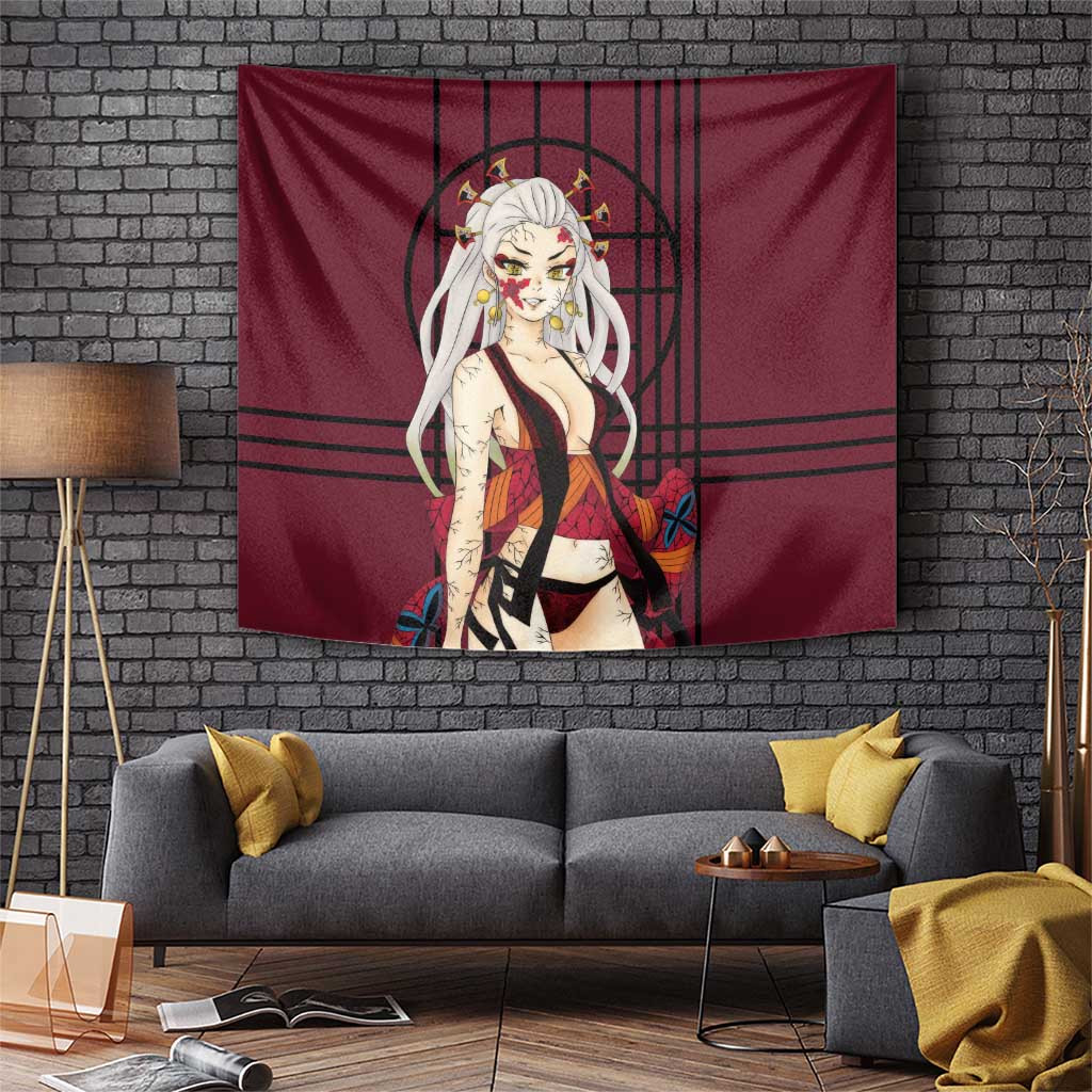 Daki Demon Slayer Upper Moon Demon Tapestry With Seductive Energy Japan Anime Style