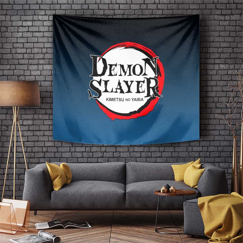 Demon Slayer Sakonji Urokodaki Tapestry With Blue Water Mist Anime Print