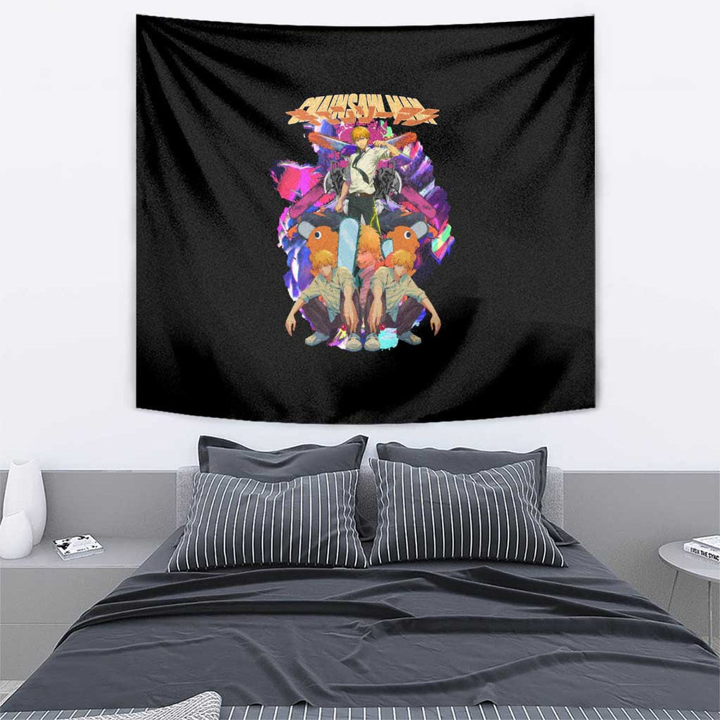 Denji V5 Chainsaw Man Tapestry Japan Anime Style