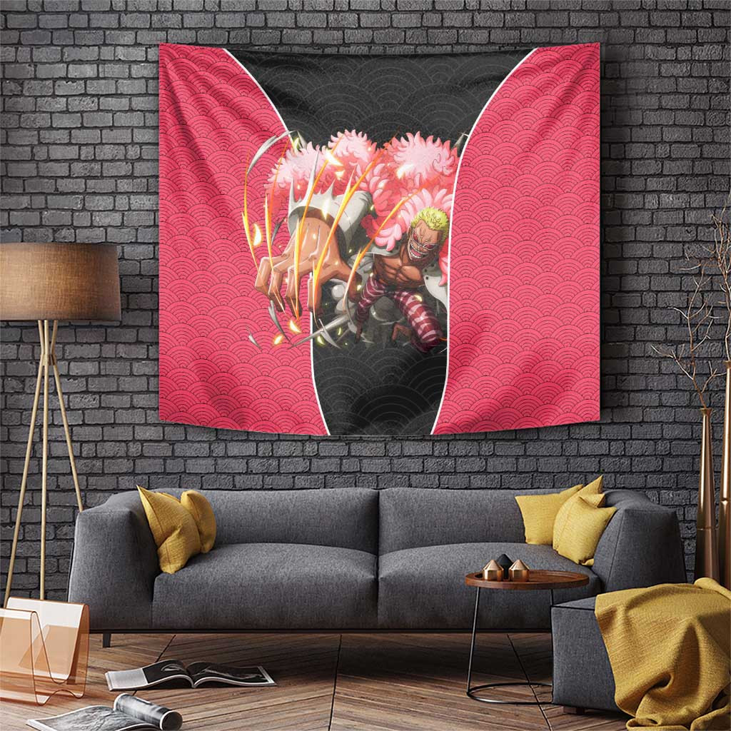 Doflamingo One Piece Cruel Shichibukai Tapestry With Feather Coat Japan Anime Style