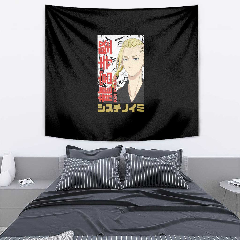 Draken Ryuguji Ken Tokyo Revengers Tapestry Anime Style