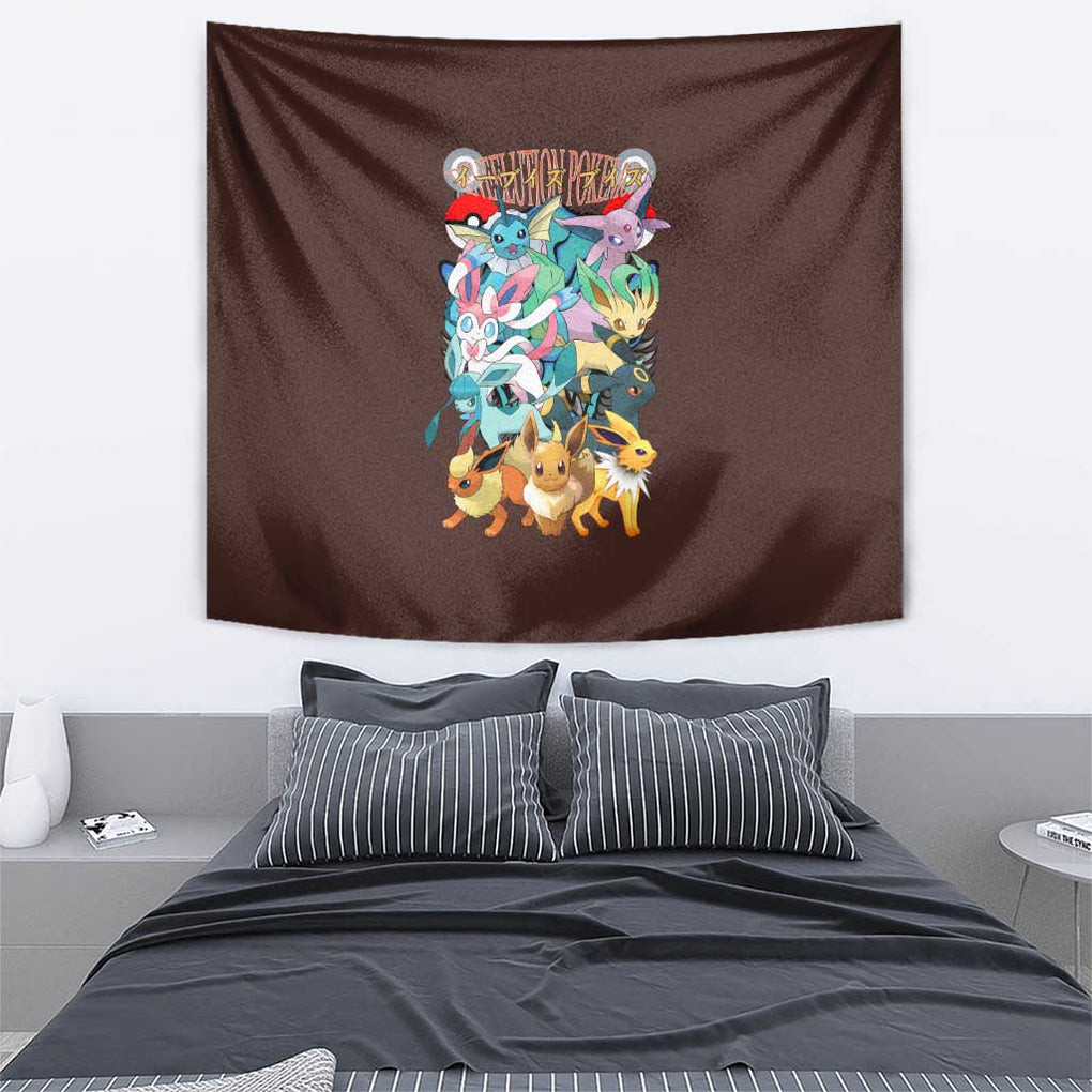 Eeveelution Pokemon Tapestry Japan Anime Style
