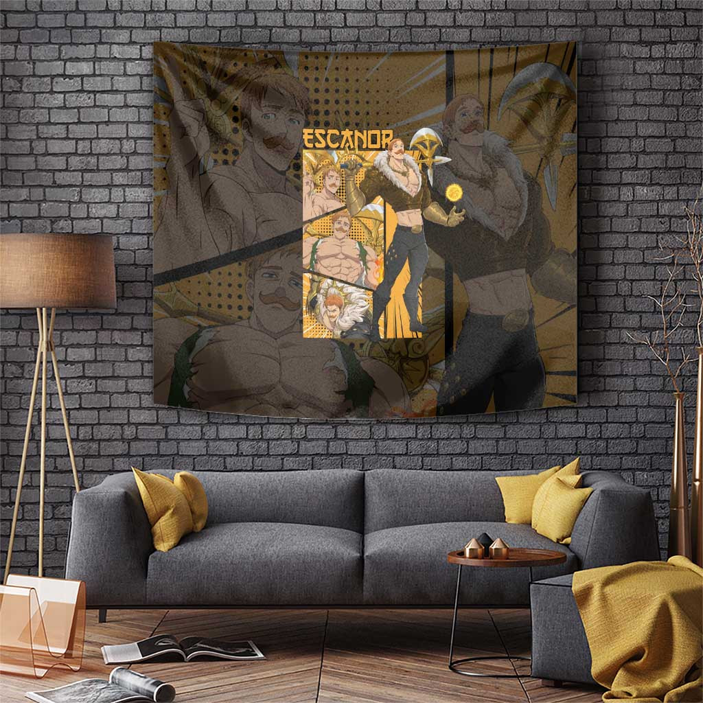Escanor Nanatsu No Taizai Tapestry Lion Sin Of Pride In Glorious Form Anime Style