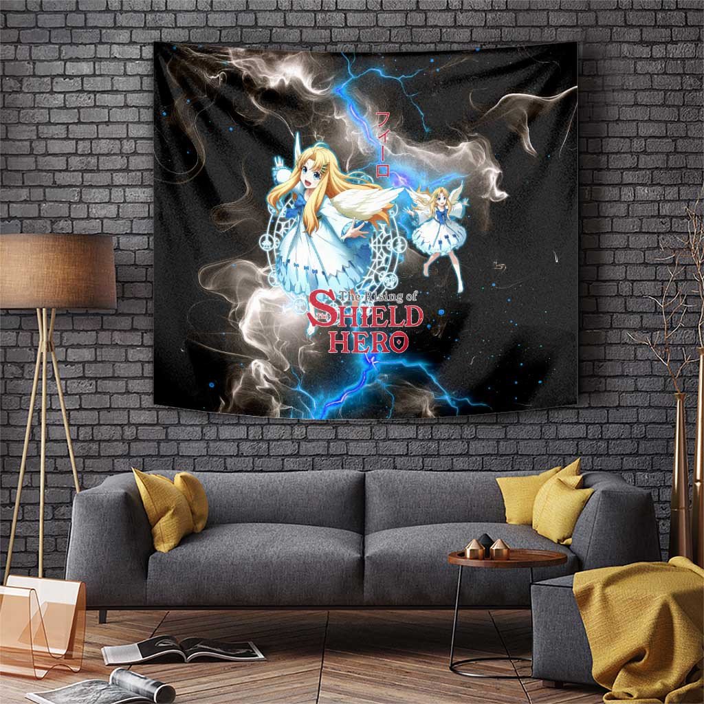 Filo The Rising Of The Shield Hero Tapestry Anime Angel Form Blue Lightning