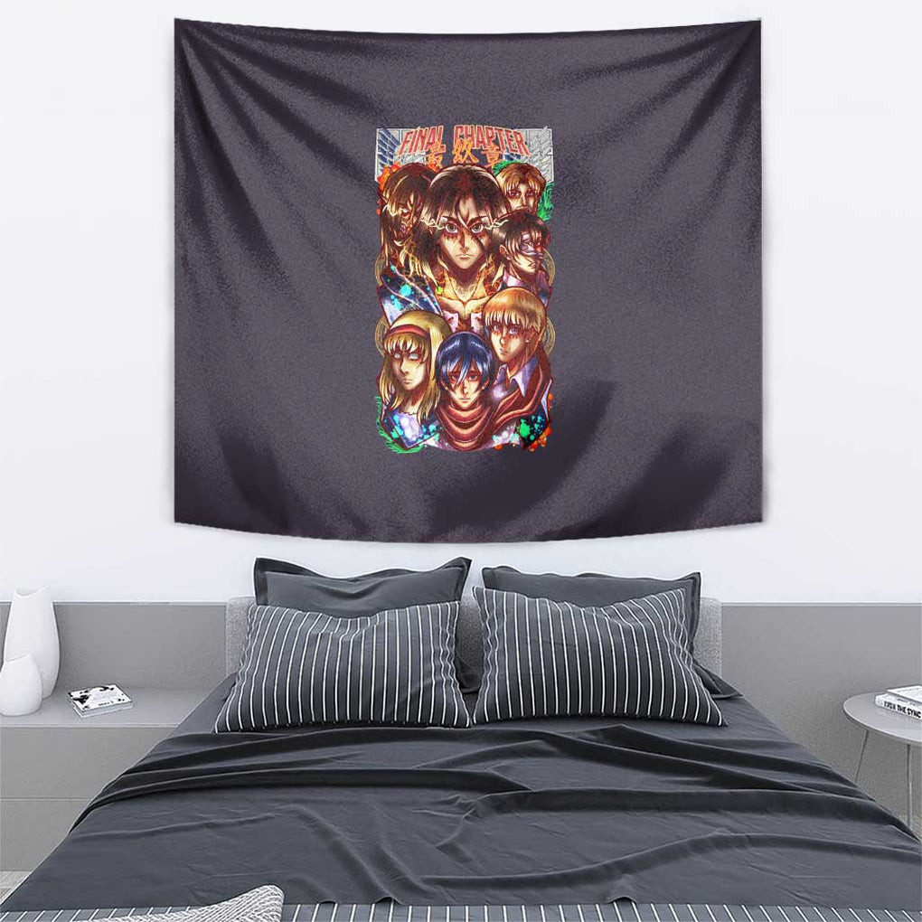 Final Chapter Attack On Titan Tapestry Japan Anime Style