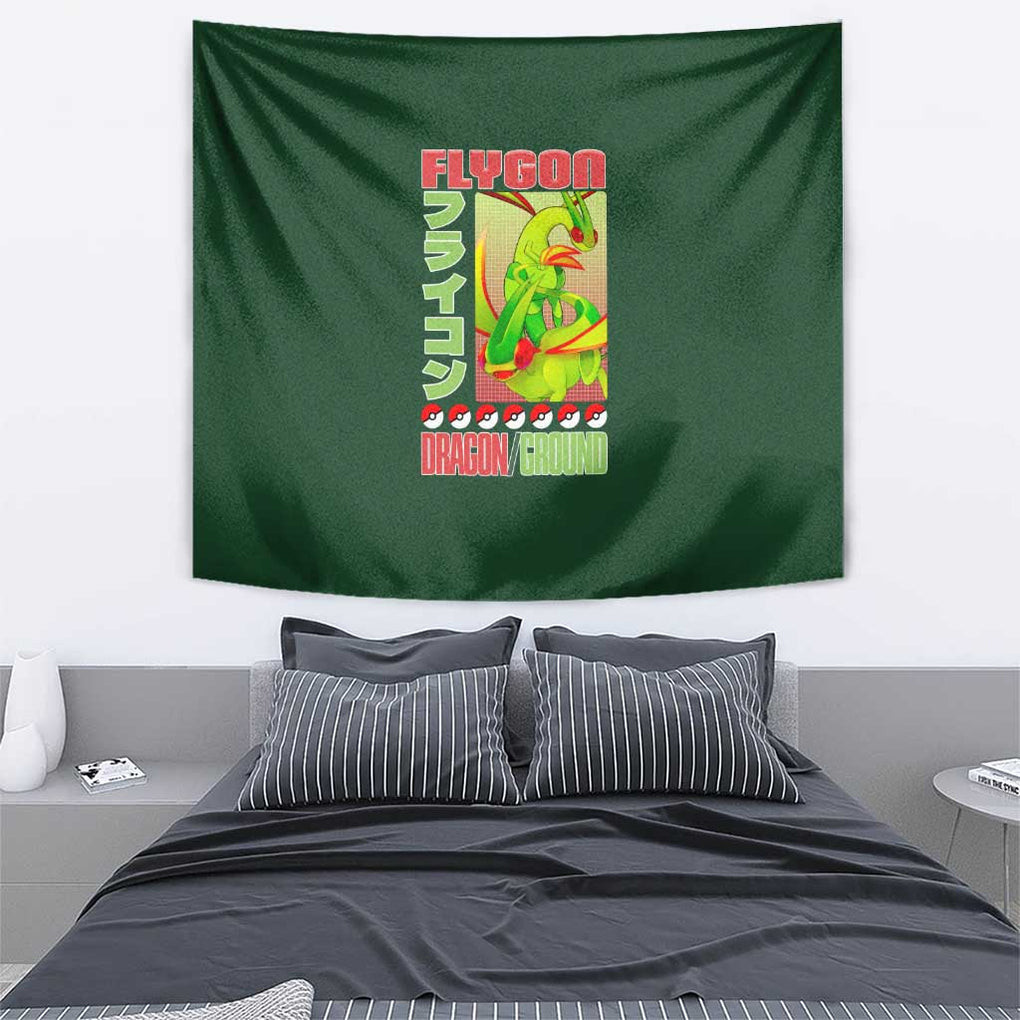 Flygon Poke Tapestry Anime Style