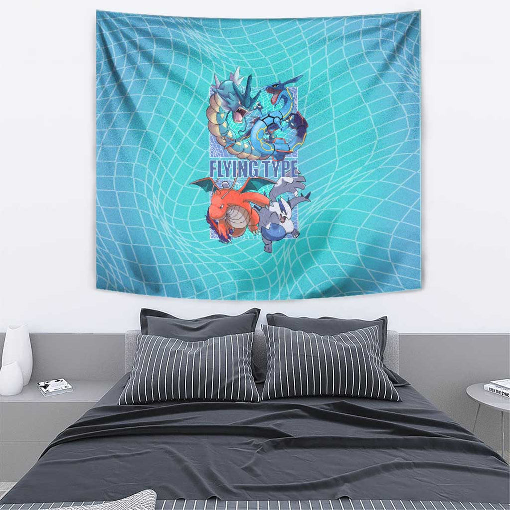 Flying Type Pokemon Tapestry Anime Style