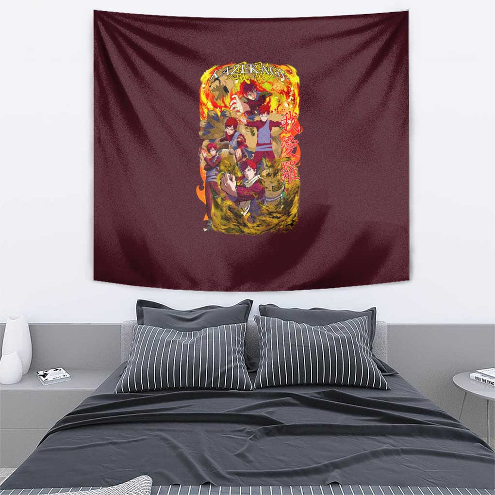 Gaara V2 Naruto Tapestry Japan Anime Style