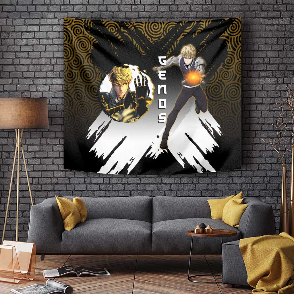 Genos One Punch Man Tapestry Cyber Blaze Urban Style