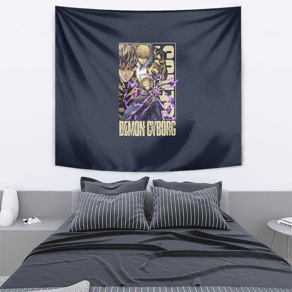 Genos S Level Hero One Punch Man Tapestry Anime Style