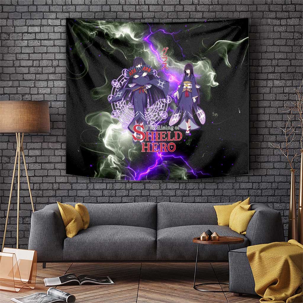 Glass The Rising Of The Shield Hero Tapestry Anime Dark Kimono Magic Circle