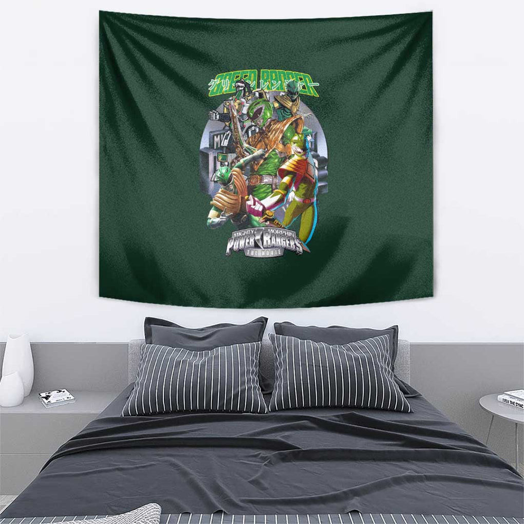 Green Ranger Mighty Morphin Power Rangers Tapestry Japan Anime Style