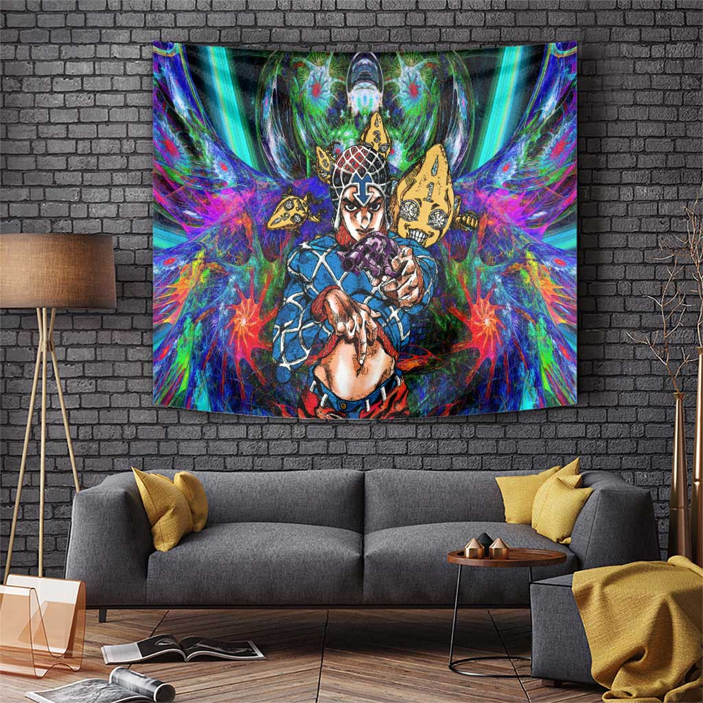 Guido Mista Jojos Bizarre Adventure Tapestry With Six Bullet Stand Explosion