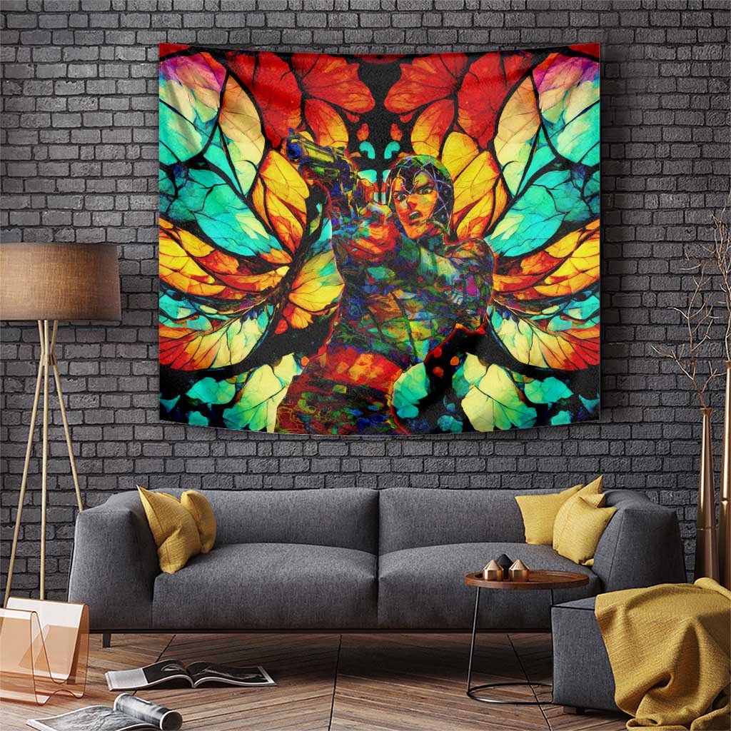 Guido Mista Tapestry Jojos Bizarre Adventure Six Bullets Butterfly Art Print