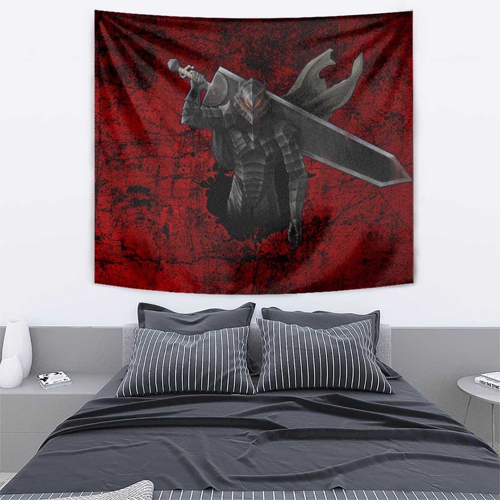Guts Berserk Tapestry Anime Mix Grunge Blood Style