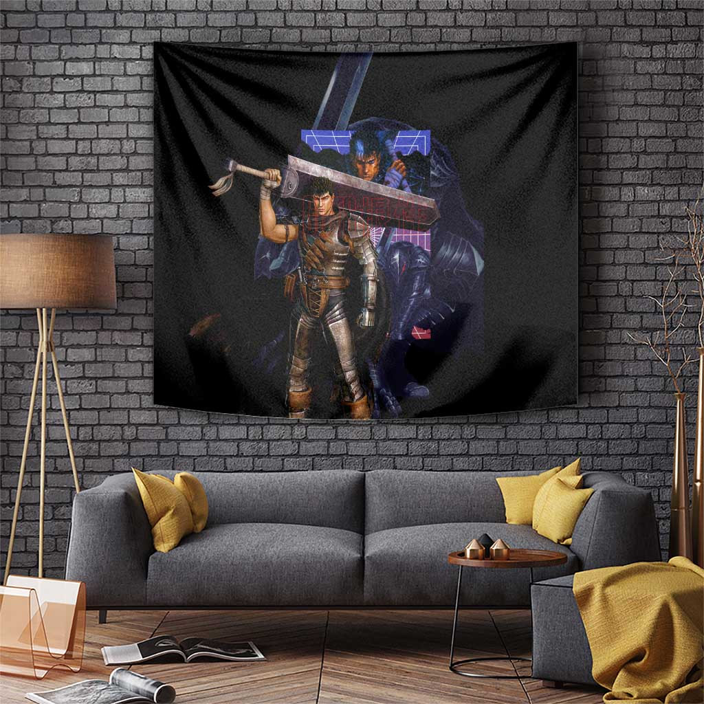 Guts V3 Berserk Berserker Rage Tapestry With Blood Stained Armor Japan Anime Style