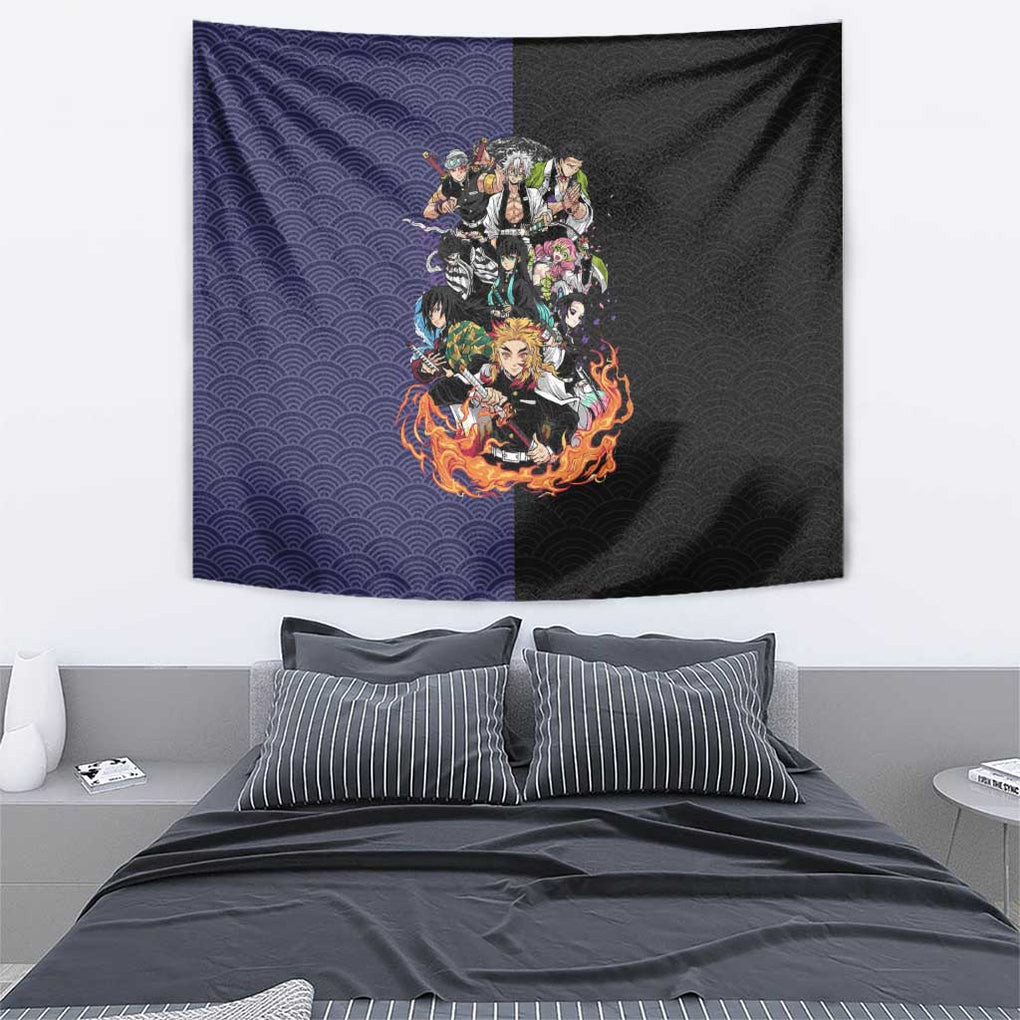 Hashira Team Demon Slayer Tapestry Anime Style