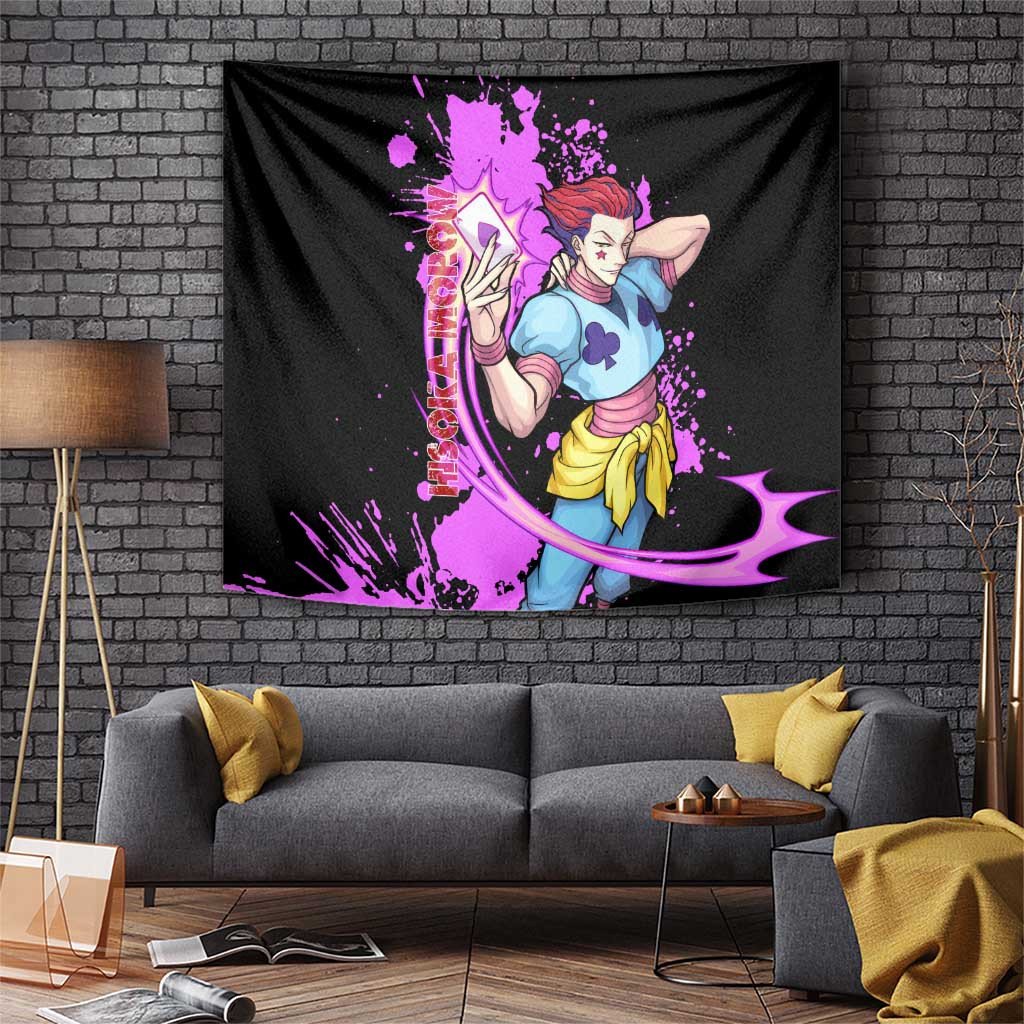 Hisoka Hunter X Hunter Tapestry Deadly Magician With Manipulative Smile Anime Style
