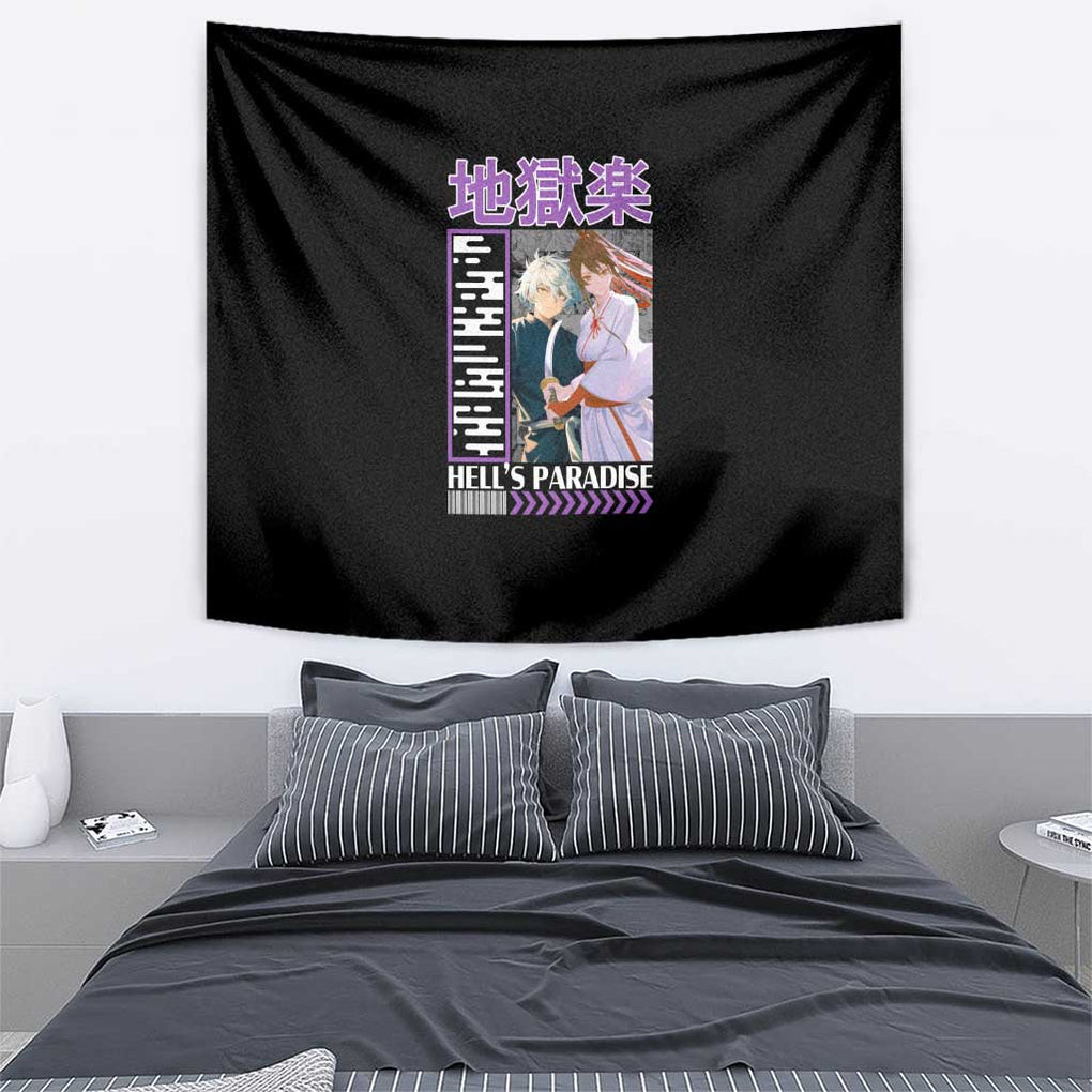 Jigokuraku Hells Paradise Tapestry Anime Style