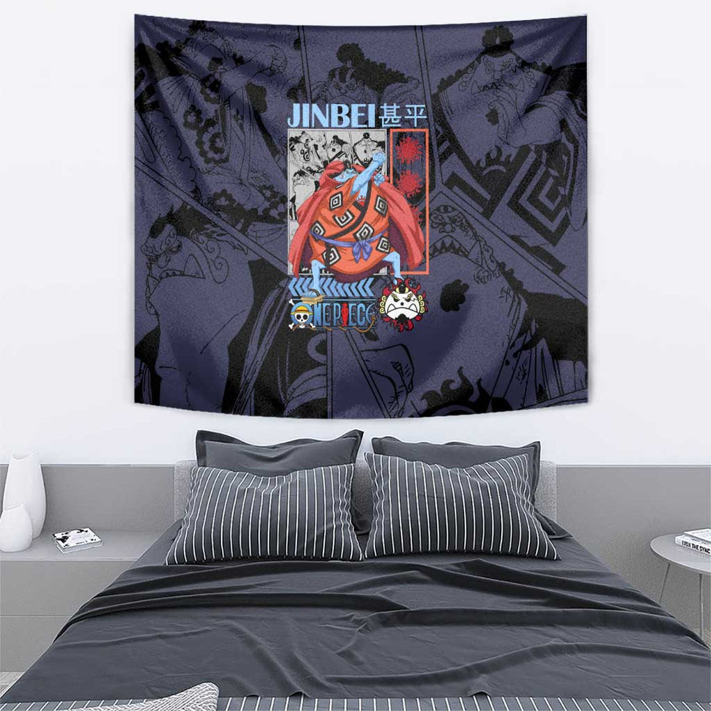 Jinbei One Piece Tapestry Anime Style