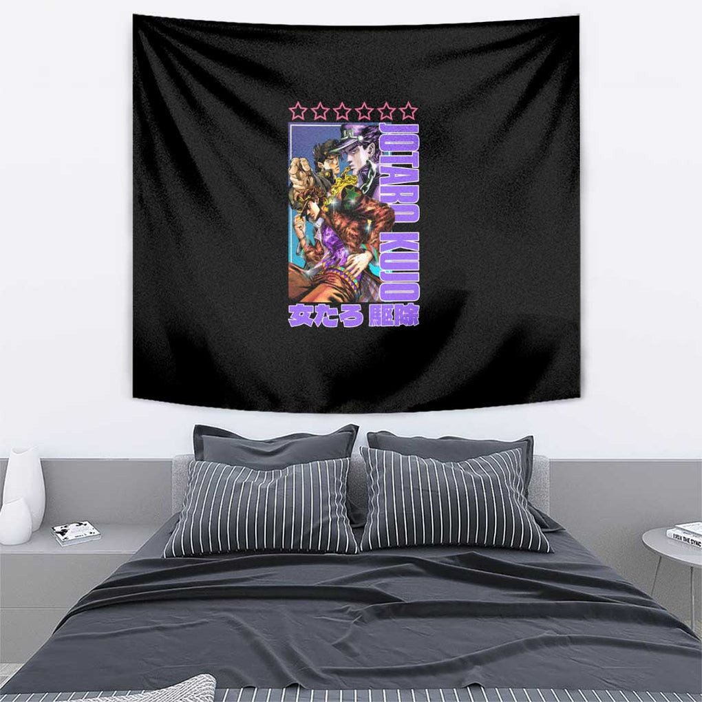 Jotaro Kujo Jojos Six Star Bizarre Adventure Tapestry Anime Style