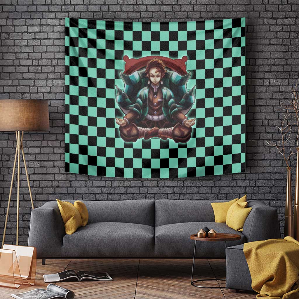 Kamado Tanjiro Demon Slayer Tapestry Anime Mix Trippy Style