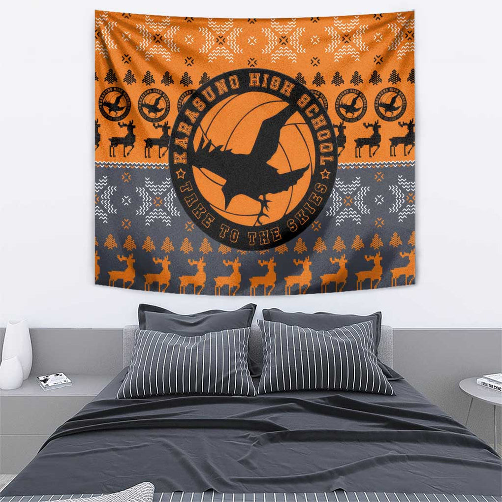 Karasuno Haikyuu Tapestry Anime Mix Christmas Style