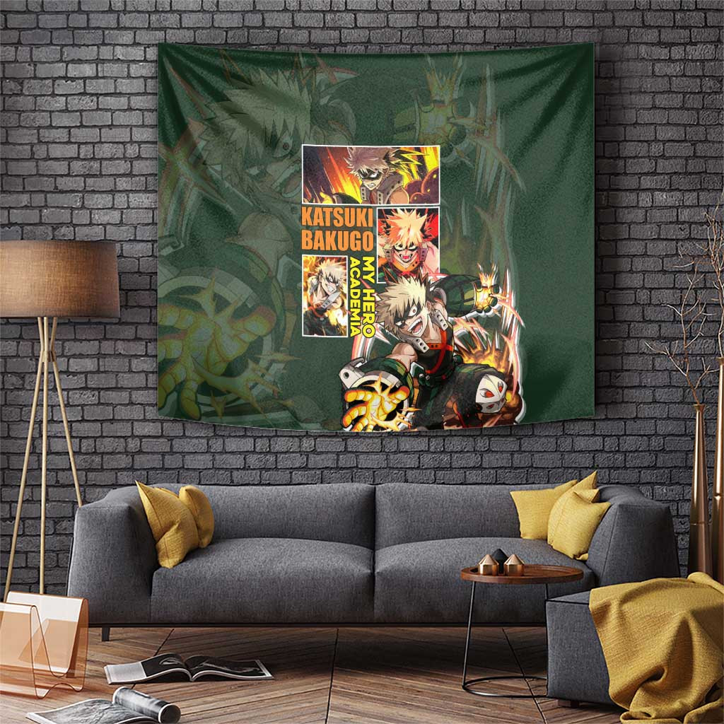 Katsuki Bakugo My Hero Academia Tapestry Explosion Power Comic
