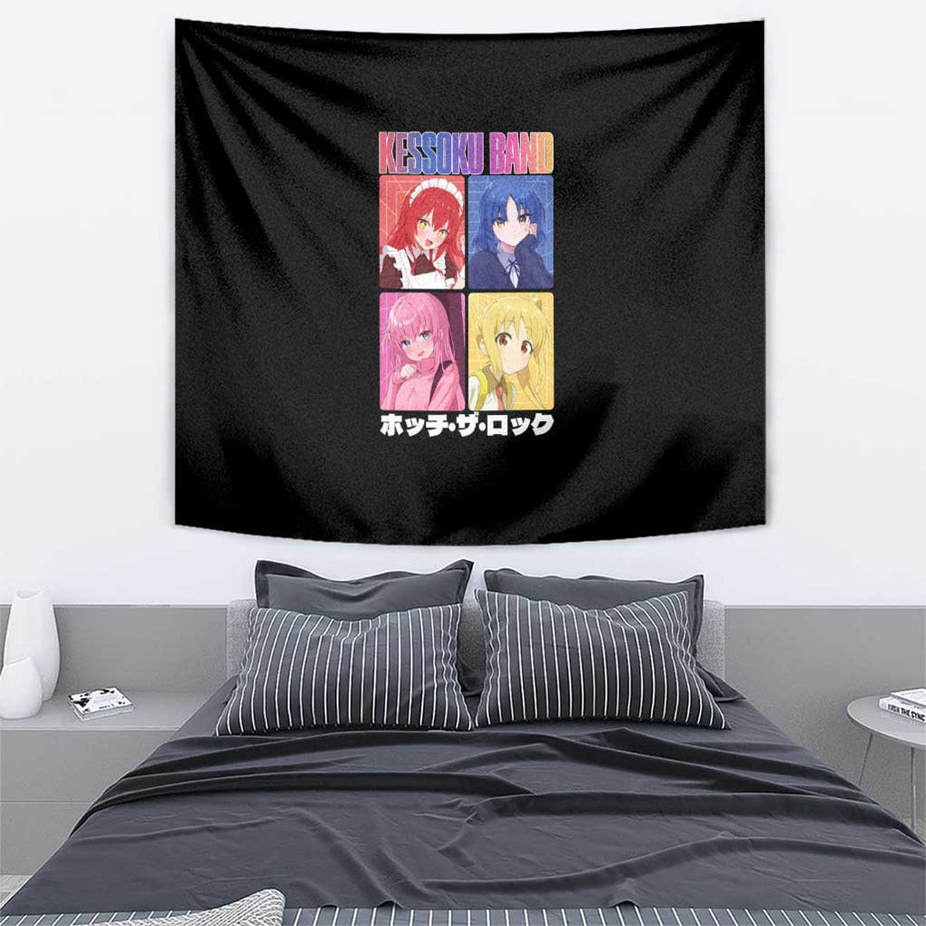 Kessoku Band Bocchi The Rock Tapestry Anime Style