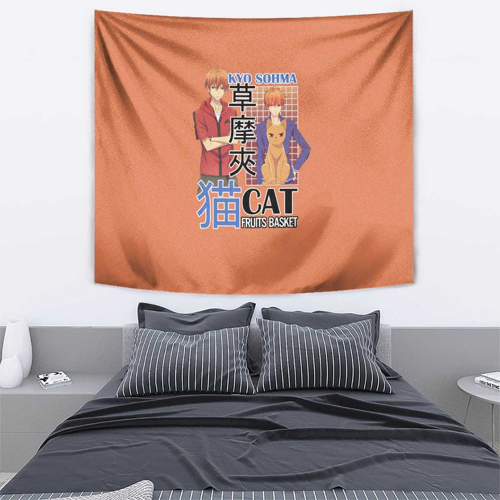 Kyo Sohma Fruits Basket Tapestry Anime Style