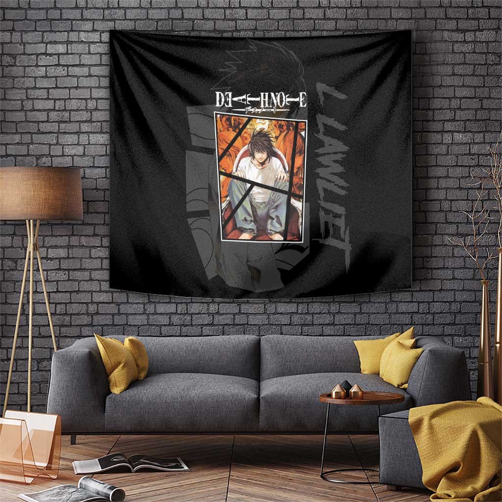 L Lawliet Death Note Tapestry