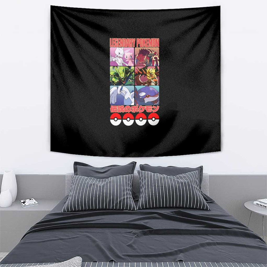 Legendary Pokemon Pokemon Tapestry Anime Style