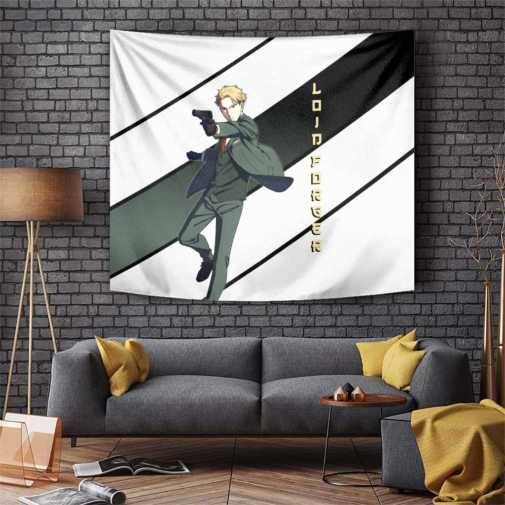 Loid Forger Spy Family Tapestry Shadow Operative Urban Style