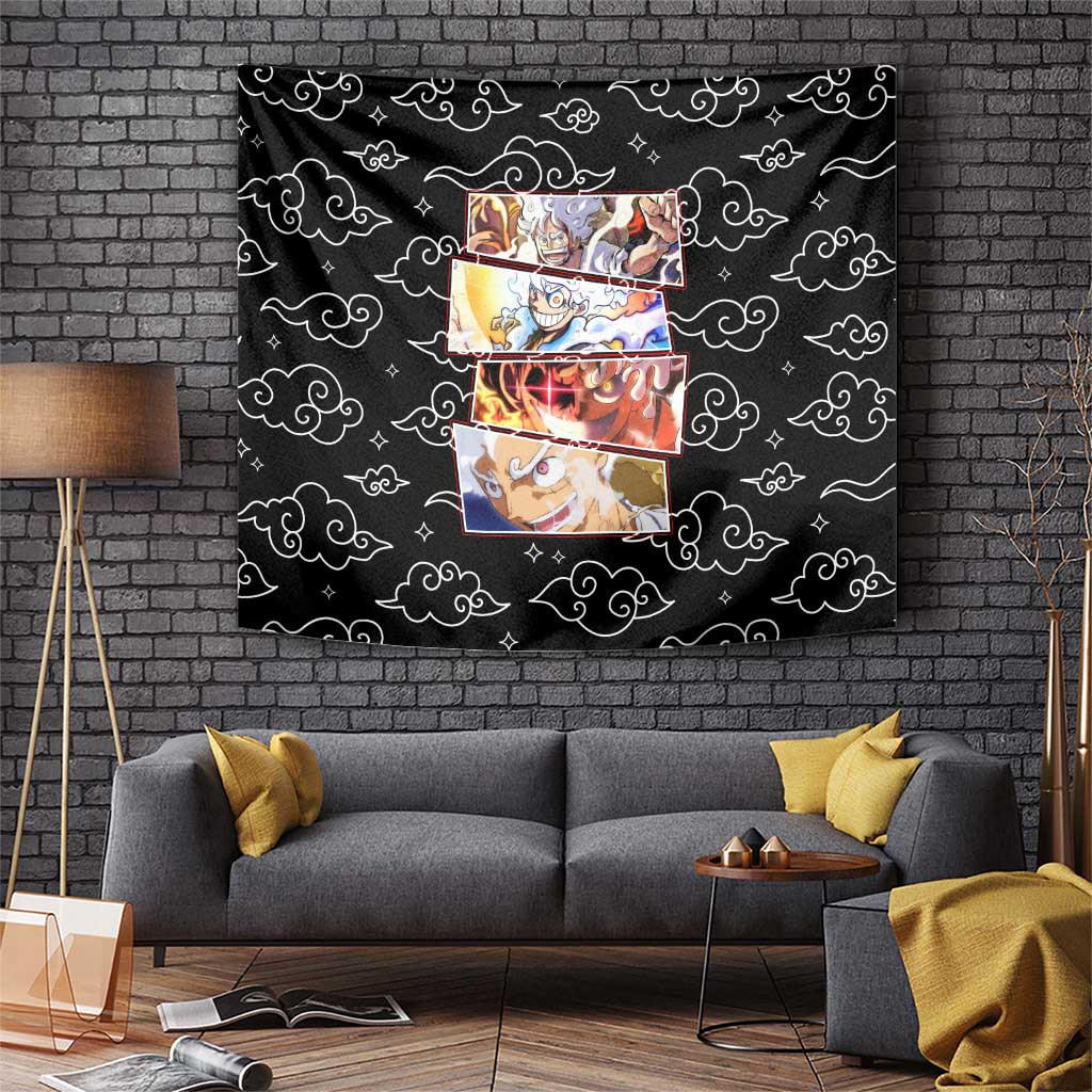 Luffy Gear 5th Nika White Hair One Piece Tapestry