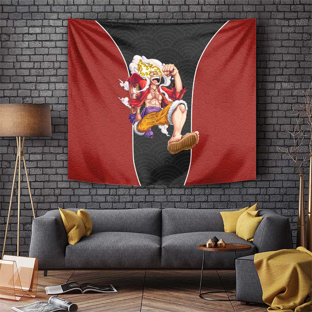 Luffy One Piece Tapestry Iconic Straw Hat Look Japan Anime Style